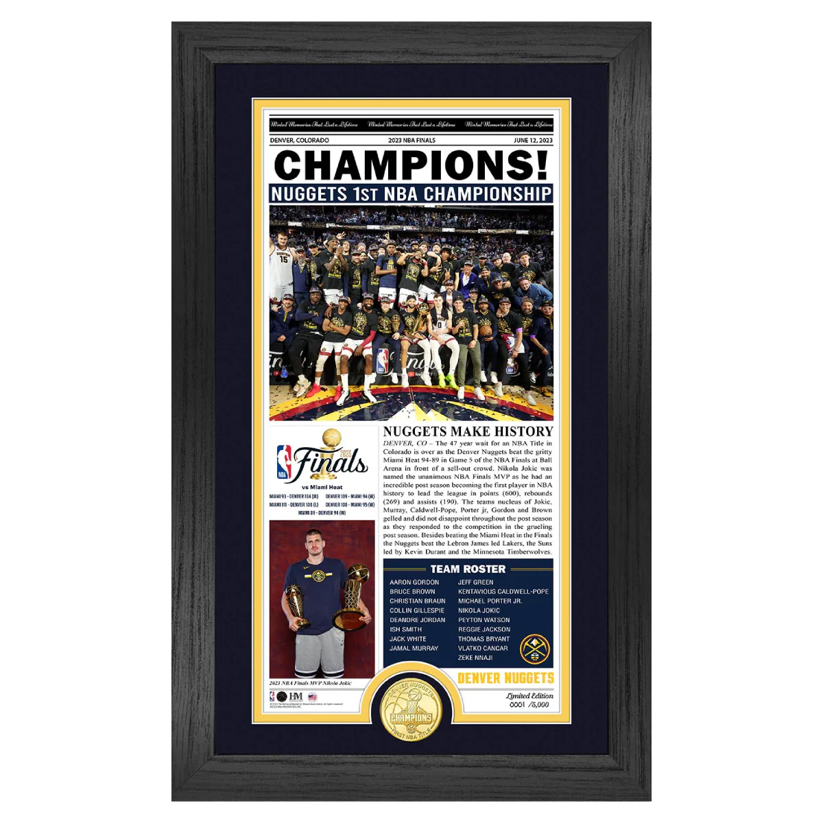 Denver Nuggets Photo Frames